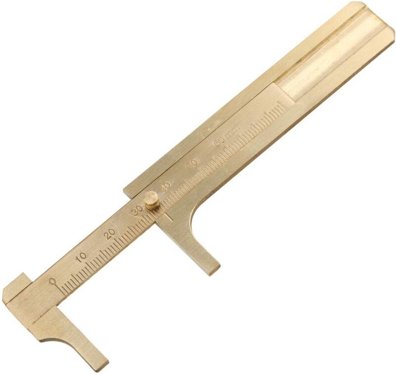 Messing-Messschieber, Edelstahl-Messschieber, Schiebemessschieber, Taschenmessschieber, Lineal, Messwerkzeug, Mini-Messi...
