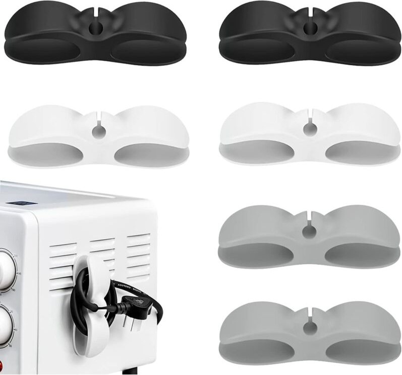 6-teiliger elektrischer Kabel-Organizer, Küchenkabelwickler, Kabelhalter, Organizer für Kabel, Haushaltsgeräte, Mixer, K...