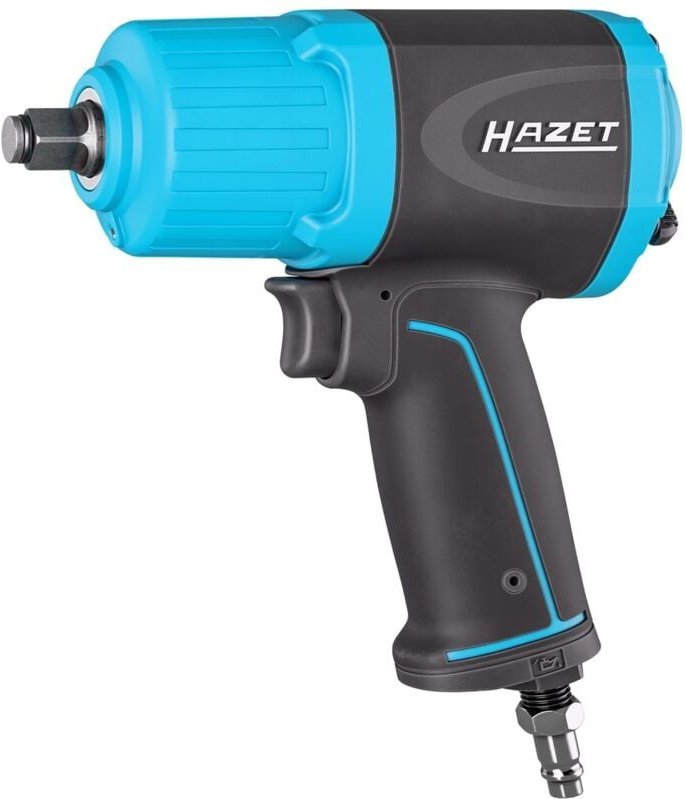 Hazet Schlagschrauber 1/2 (12,5 mm), Lösemoment 1700 Nm, Vierkant massiv, Hochleistungs-Doppelhammer-Schlagwerk