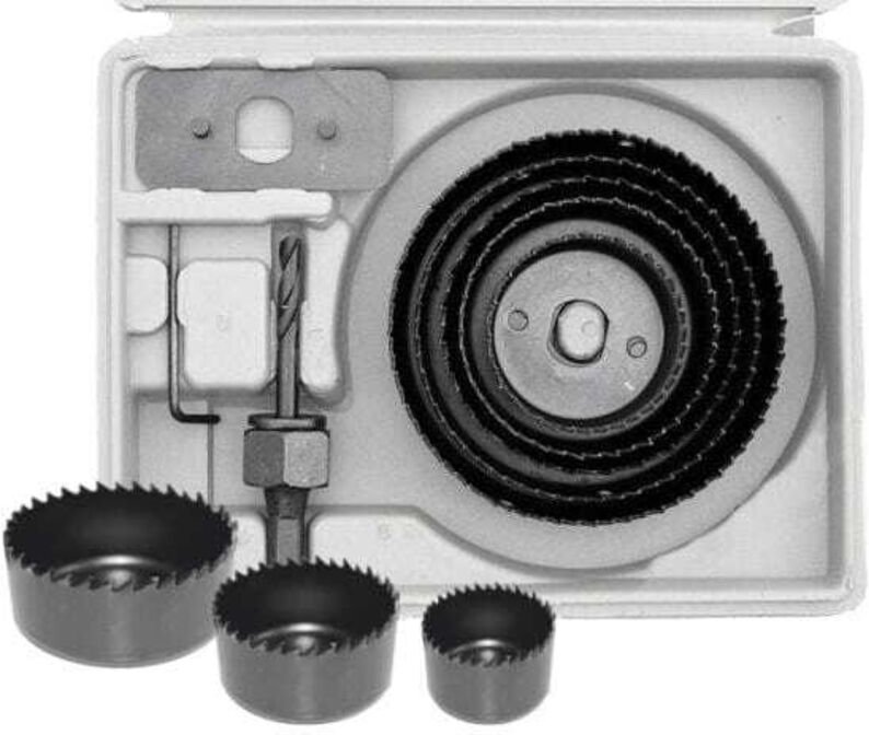 AWTOOLS LOCHSÄGEN FÜR HOLZ /50-57-67-76-89-102mm / SET MIT 8 STÜCK