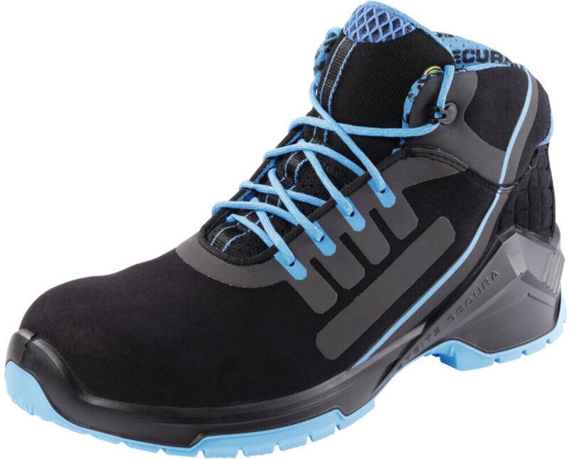 STEITZ SECURA Schnürstiefel schwarz/blau VD PRO 1800 SF ESD, S3 XB, EU-Schuhgröße: 39