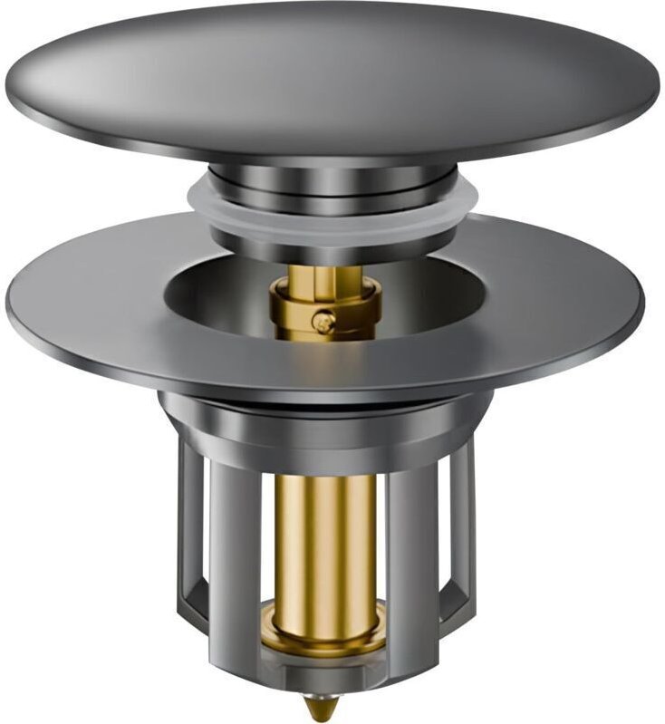 Universeller Pop-up-Ablaufgarnitur 33–40 mm – 2 Dichtungen, schneller Abfluss, Küche/Badewanne