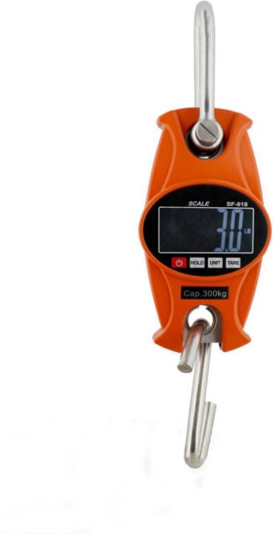 300 kg Hängewaage für Landwirtschaft, Jagd, Gewichtskontrolle, große Fische, Eingangsaufzug mit präzisem Sensor (robuste...