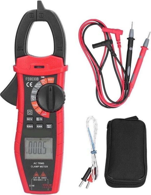 FS9030B Zangenmultimeter, digitales Wechselstrom-Multimeter, Spannungs- und Stromprüfer, intelligentes Zangenamperemeter