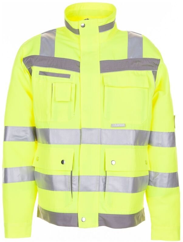 Planam Warnschutz Blouson Plaline Gr. 58 gelb/zink