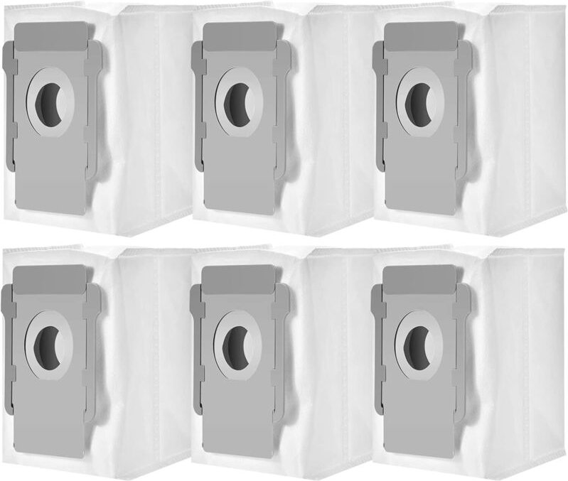 6x Staubsaugerbeutel für iRobot Roomba i7 i7+ i7 Plus j7 j7+ S9+ i3 i3+ i4+ E5 E6 E7 Clean Base Staubbeutel Ersatz Beute...