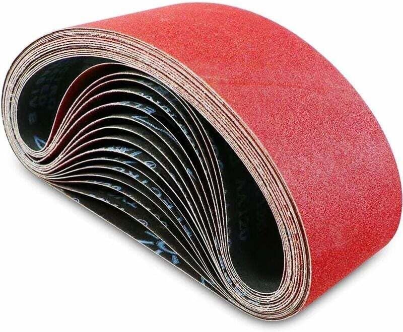 Schleifband 100 x 610 mm Schleifband - Schleifband gemischt Set (3 x Körnung 60/80/120/180/240) für Bandschleifer (15-te...