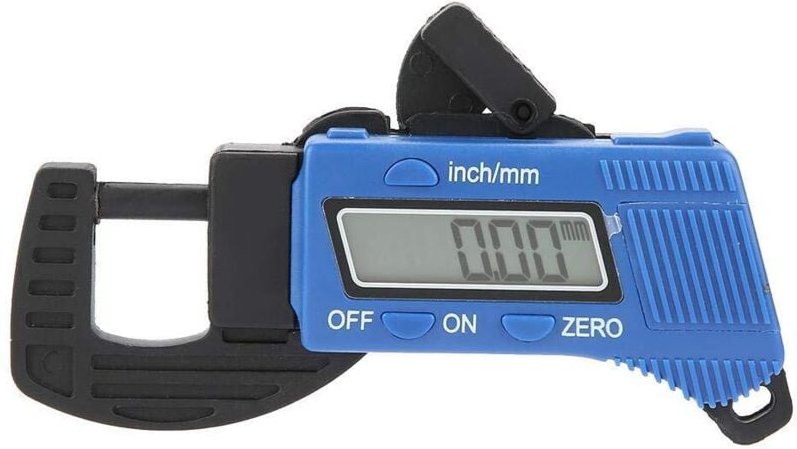 Kompaktes digitales Dickenmessgerät mit großem LCD-Bildschirm, geeignet zum Messen von Papier, Schmuck und Metall