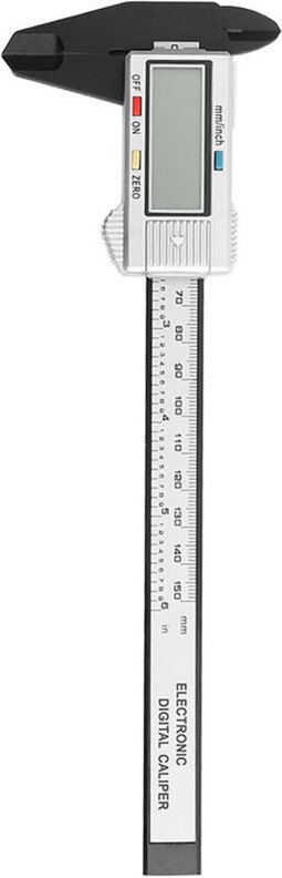 Digitaler Messschieber, digitales Mikrometer mit großem LCD-Bildschirm, Umrechnung von Millimetern und Zoll in Bruchteil...
