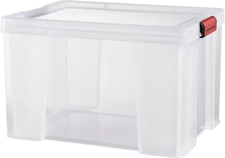 Clip'n store Aufbewahrungs- und Transportbox aus Kunststoff, 62,5 x 44 x 35 cm, 75 l SUNDIS