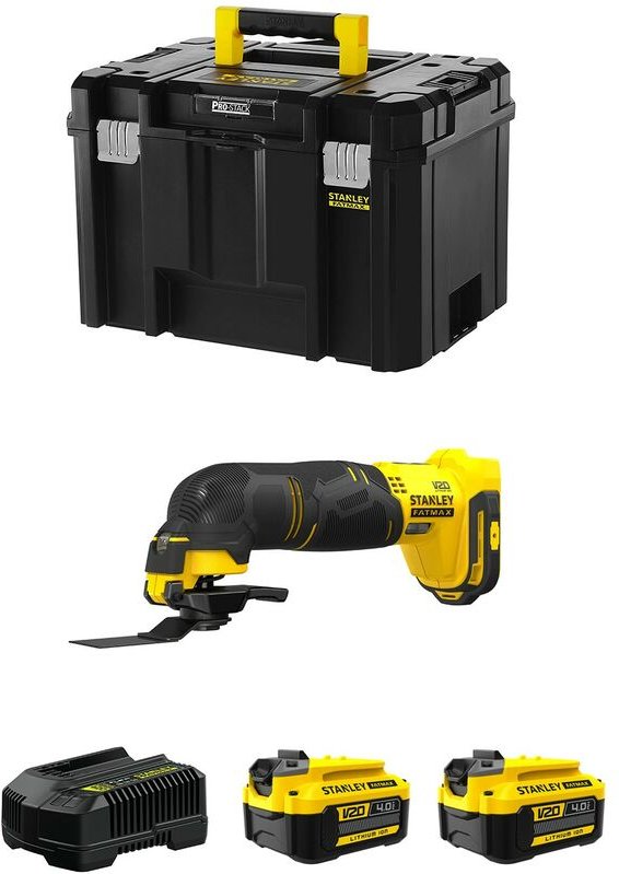 Stanley - Multi-Cutter FatMax SFMCE500M2T (2 x 4,0 Ah + Ladegerät + tstak vi)