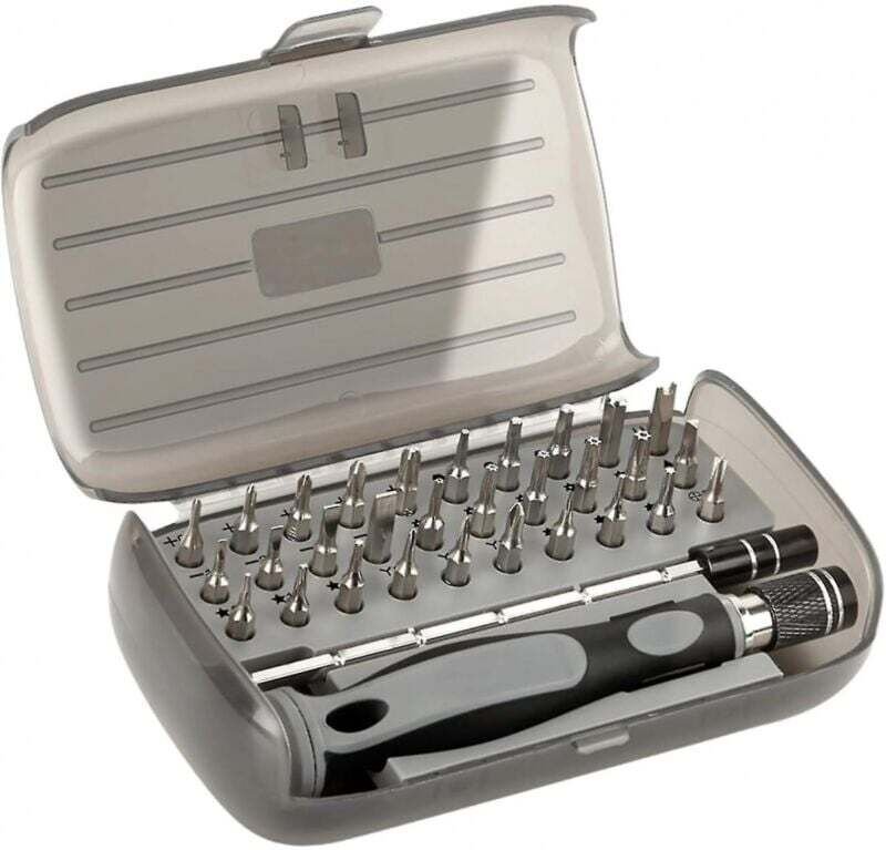 32-in-1 Schraubendreher-Set, 30-teiliges Präzisions-Mini-Schraubendreher-Set mit Etui, klein und tragbar für Brille, iPh...