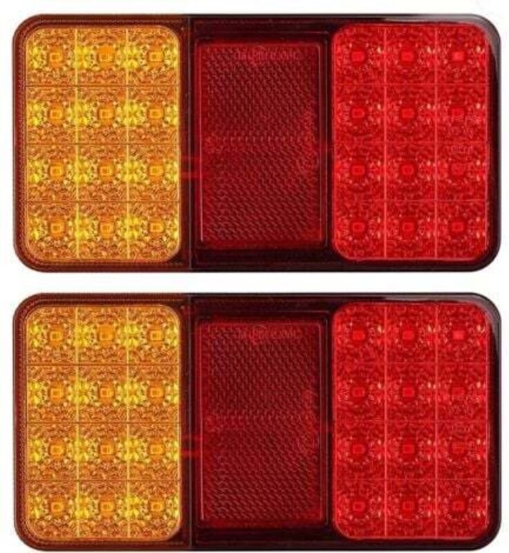 2x LED Rücklichter E-geprüft Blinker Positionslicht mit 2x18 LEDs Wasserdichtes LED Positionslicht Bremslicht Rückleucht...