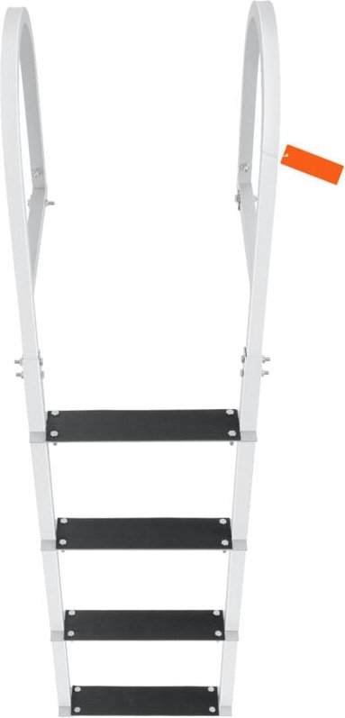 Mophorn - Abnehmbare Dockleiter von 4 Stufen, 500 lbs Tragkraft, Bootsleiter aus Aluminiumlegierung mit 3,1 Zoll breiten...