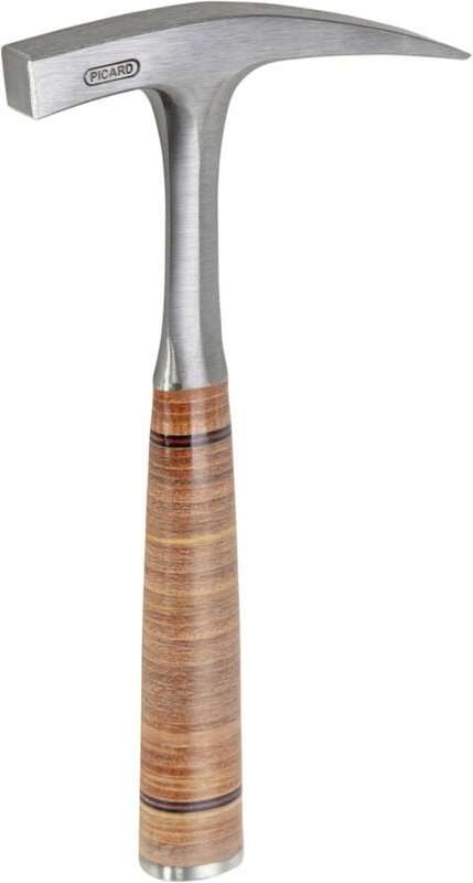 Picard - Ganzstahl Geologenhammer 500g mit Schneide und Ledergriff Nr. 761 1/2
