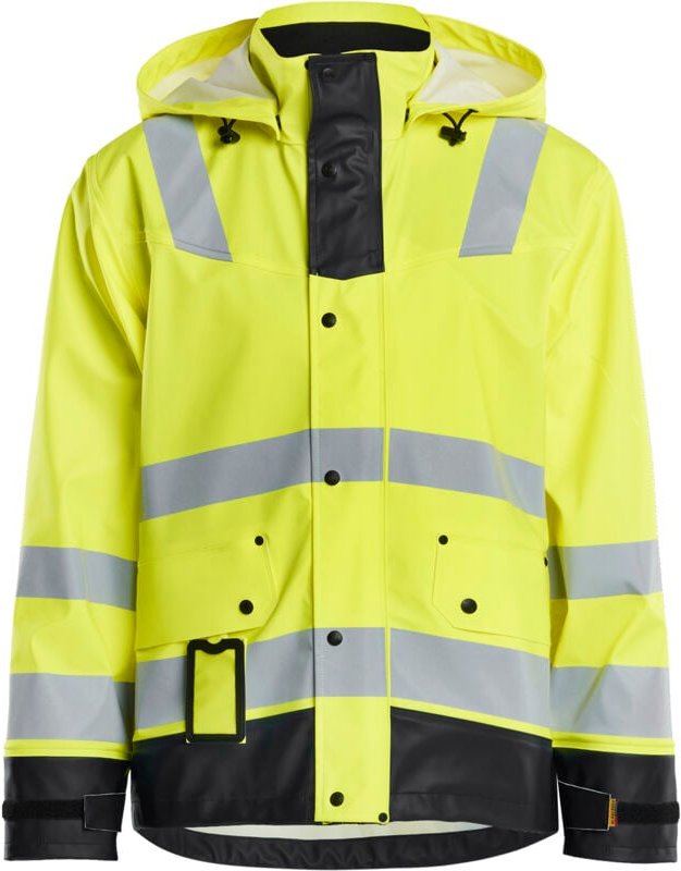 Hochsichtbare Regenjacke Niveau 2 4302 – Neon Gelb/Schwarz M