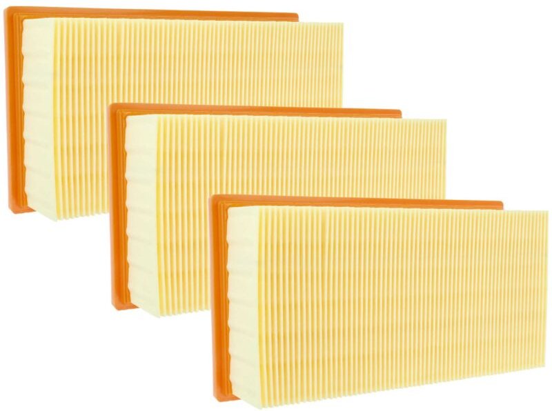 Thumbnail - Set 3x Flachfaltenfilter kompatibel mit Festool ct 44 e/le, ct 55 e, ctl 11 e Nass- und Trockensauger, Staubsauger - Fil...