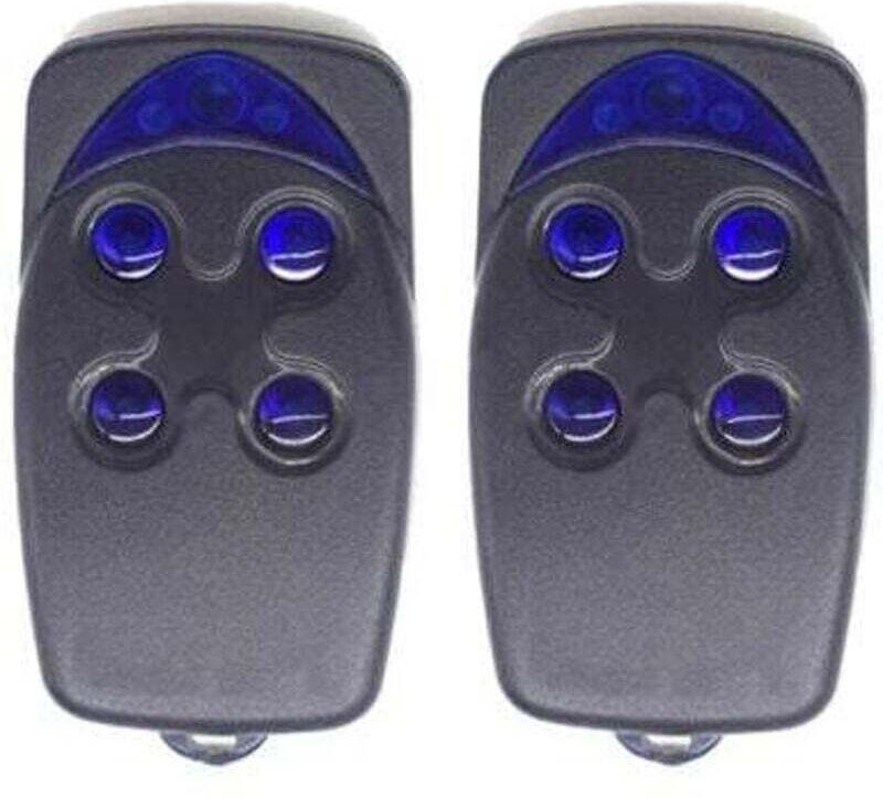 2 Stück Fernbedienungen kompatibel mit Flor S 2, FLO2 RS, FLO2R-S, 4 Tasten, 250–868 MHz