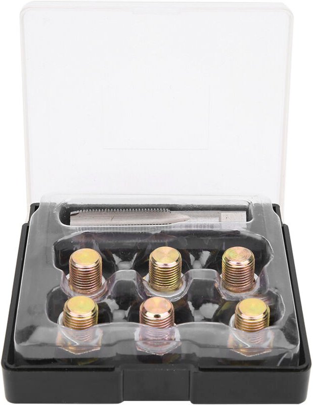 Bamjour Gewindereparaturset, M13 x 1,25 mm, Ölablassschraube, Schraubengewindereparaturset, Schraube, Ölwannenschraube, ...