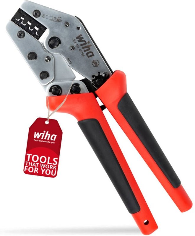 Wiha - MC4 Crimpzange i Photovoltaik Crimpwerkzeug für Solarstecker MC4 i 2,5 / 4 / 6 mm² i automatisch angepasster Pres...