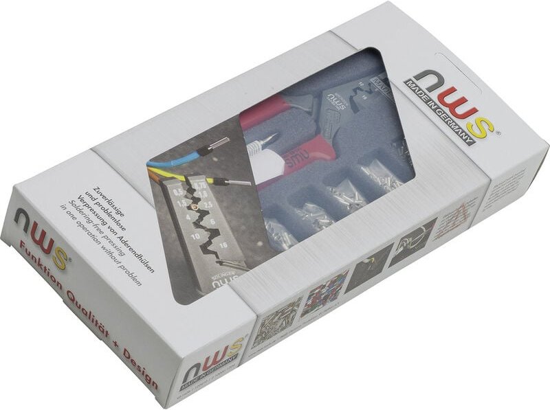 NWS - 143B Presszangen-Set 502teilig Aderendhülsen 0.5 bis 16 mm² Inkl. Aderendhülsensortiment