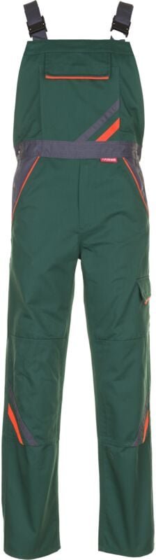 Planam Visline Latzhose grün/orange/schiefer 25