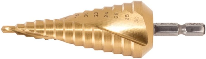KS Tools HSS-TiN Stufenbohrer,Ø 6,5-40,5mm, 11 Stufen