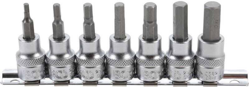 BGS - Bit-Einsatz-Set, Innen-6-kant, 10 (3/8), 7-tlg. - 5107