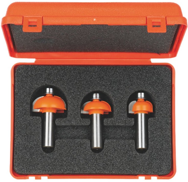 837.501.11 Satz Mit 3 Bohrern Mit Konvexem Radius Hw S=12.7 R=6.4-9.5-12.7 Rh