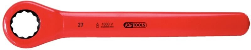 KS Tools Ratschenringschlüssel mit Schutzisolierung, 15/16