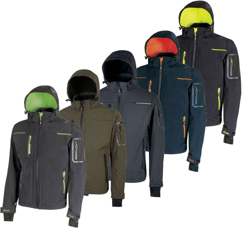 U-Power Space Arbeit Softshelljacke - XXXXXL - Schwarze