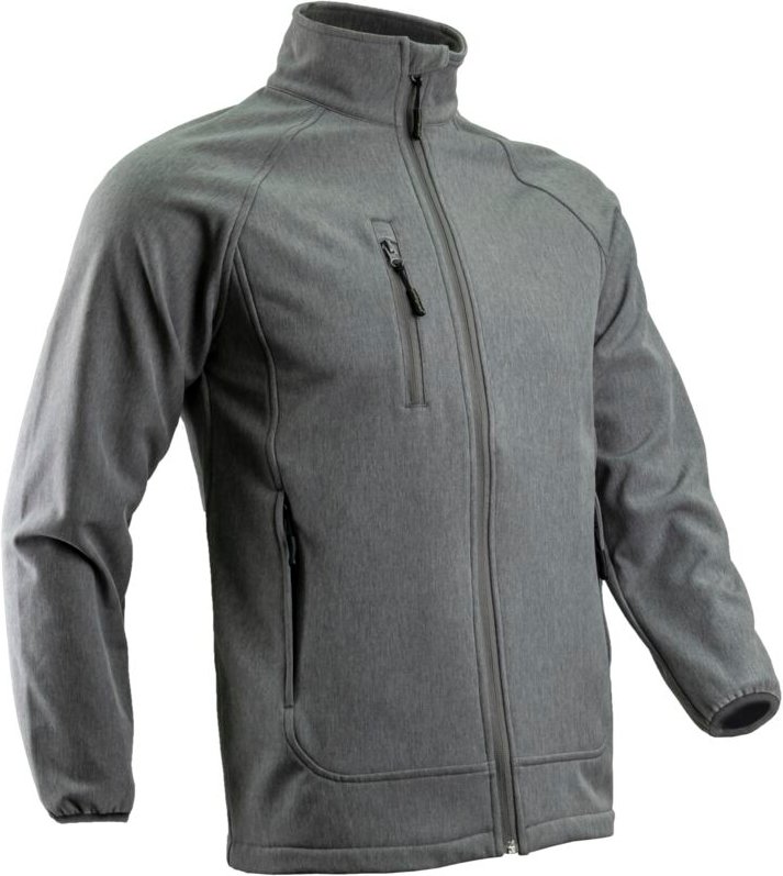 Softshell-Arbeitsjacke wasserdicht SOBA - Grau Meliert L - 48/50