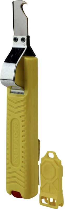 Perel - jokari Kabelmesser mit Hakenklinge gelb Elektrikerwerkzeug