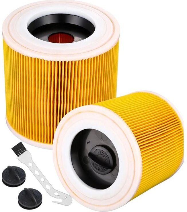 2-Teiliger Patronenfilter für Staubsauger WD3 Premium WD2 WD1 MV3 MV2 3 p Erweiterungsset Gegen Feinstaub