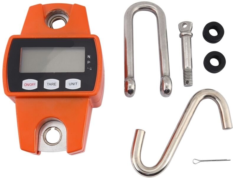 Eosnow Tragbare LCD-Digital-Elektronik-Mini-Hängewaage 300 kg mit Haken