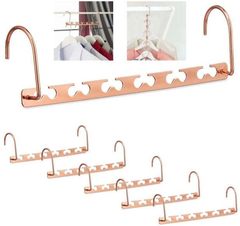 6x set vertical clothes hangers