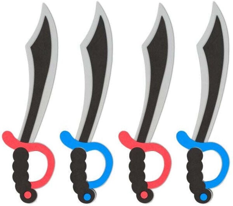 Piratenschwert 4er set