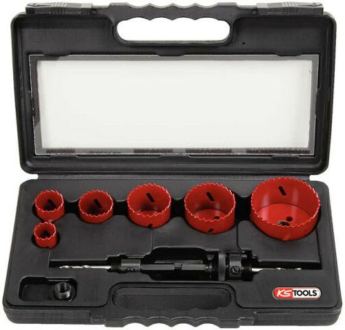 Lochsäge-Set KS TOOLS - 8-teilig - 129.5550