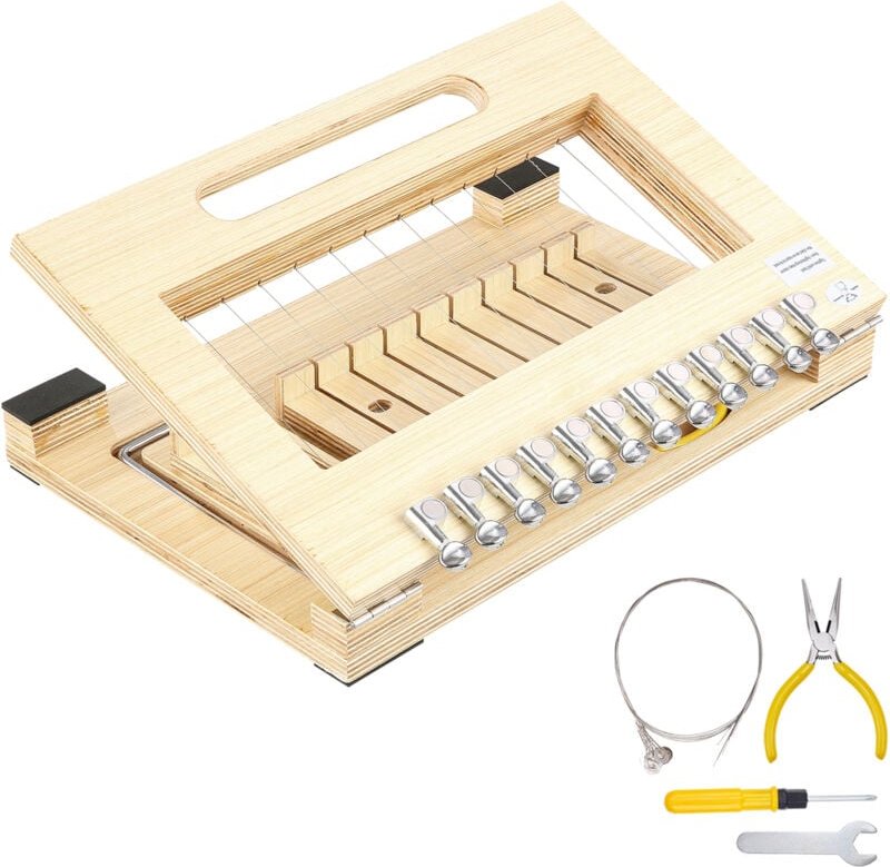 Mophorn Seifenschneider für 1–12 Stück, Drahtschneider mit Holzrahmen und Ersatzdrähten, vielseitiges Schneidewerkzeug f...
