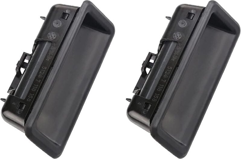 2X 51247118158 Kofferraum Deckel Schloss Kofferraum Heckklappen Schalter Taster zum Entriegeln für E60 E90 E91 E92 E92 E...