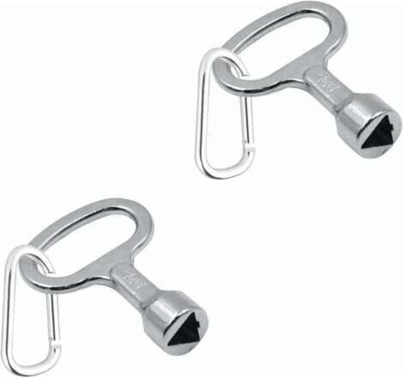 Dreieckschlüssel, Dreieckschlüssel, zweiteiliger dreieckiger Metallschlüssel, Gaszählerschlüssel, dreieckiger Gaszählers...