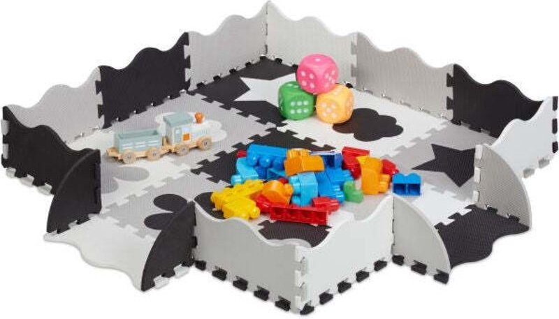 Puzzle 3x3 puzzle mat jigsaw with frame