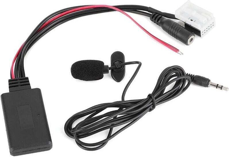 12-poliges Bluetooth-Audiokabel, AUX-Adapterkabel für Autoradios mit Mikrofon, passend für C2, C3, C4, C5, C6, C8 und Be...
