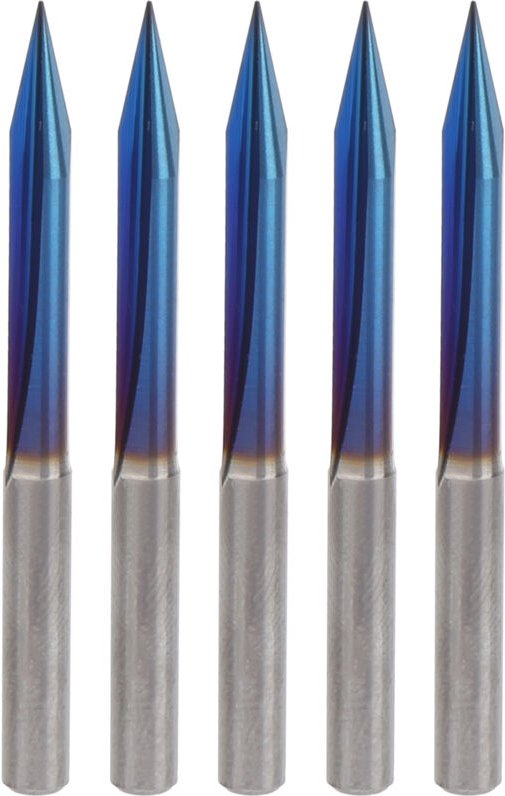 YDuupxe 2-schneidiger Gravierfräser aus Wolframstahl, Schnitzwerkzeug, Holzfräser, Markierwerkzeug für Aluminium, MDF un...