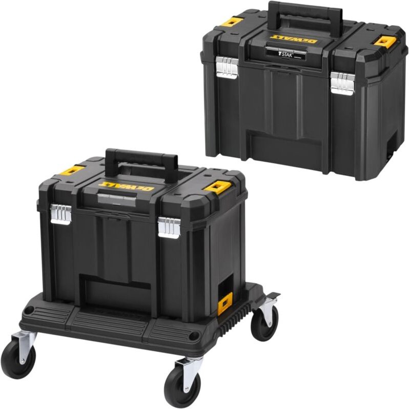 DeWalt DWST1-71229 TSTAK Cart Rollbrett + 2x DWST1-71195 TSTAK VI Koffer