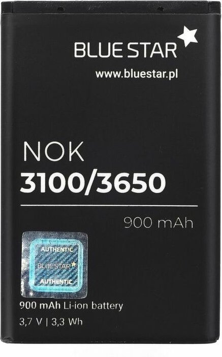 Bluestar - Akku Ersatzakku kompatibel mit Nokia 3100 / 3105 / 3120 / 3600 / 3620 / 3650 / 3660 - 900 mAh Li-lon Accu - N...