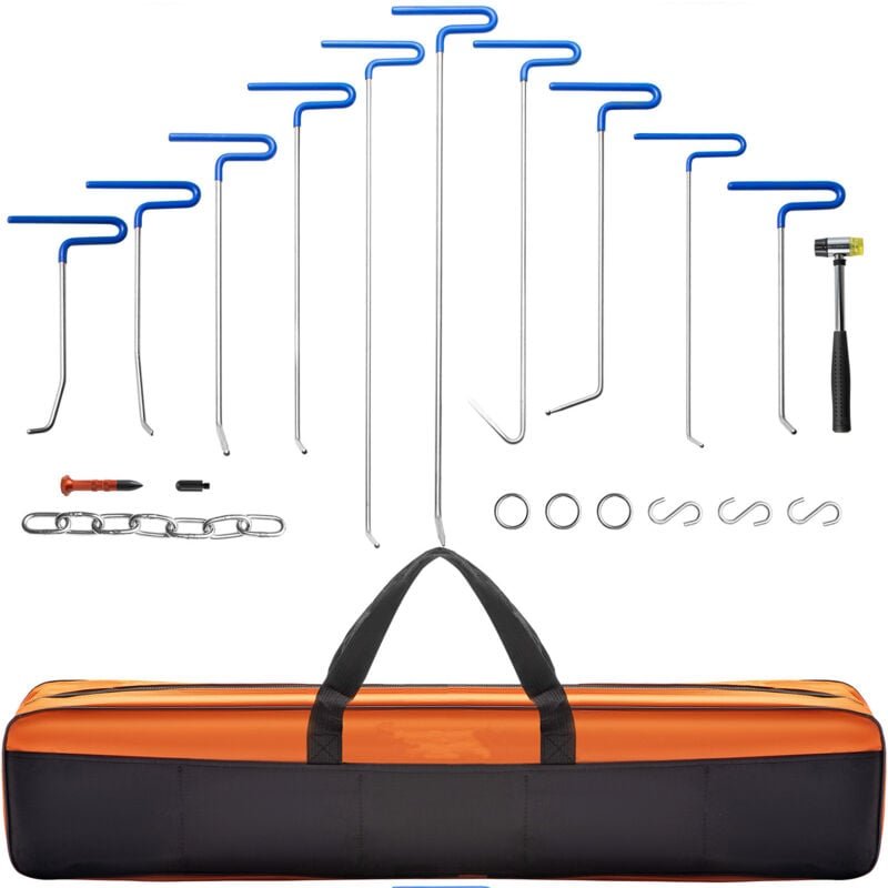 Mophorn - Rods Dellenentfernungsset, 20-teiliges Dellenreparaturset ohne Lackierung, Walschwanzwerkzeuge aus Edelstahl f...