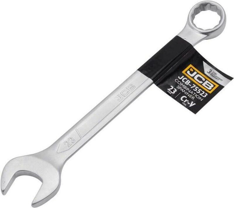 Maul Ringschlüssel JCB 23 mm verchromter Stahl metallisch