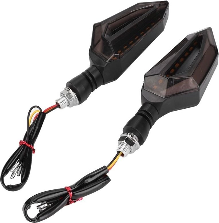 Qiilu Blinker, Motorrad 2 Stück LED Blinker Kontrollleuchten Lampe Passend.