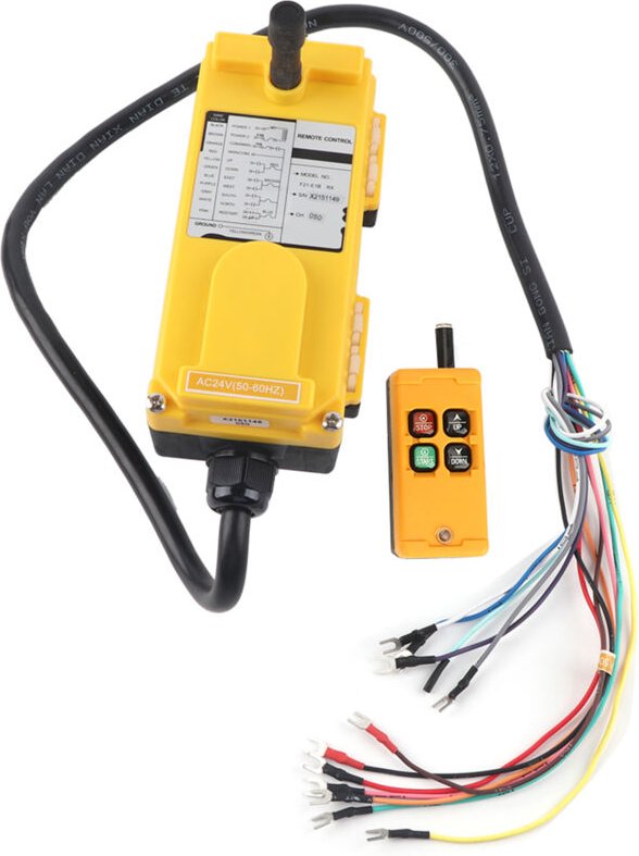 Kettenzugkran mit Druckknopfschalter und 4-Tasten-Fernbedienung zum Heben